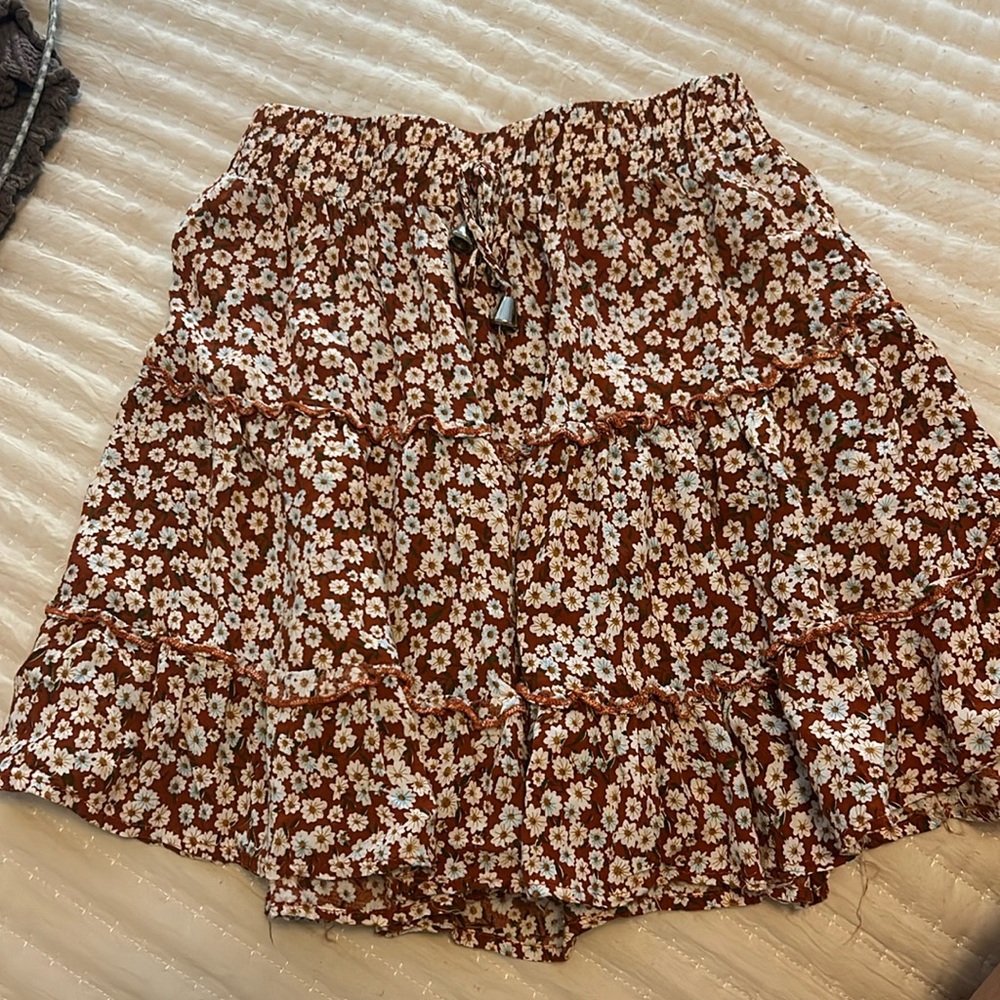 floral skirt